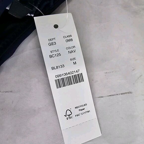 J Crew Swim Bottom Blue Curved Waist Bikini High Cut Cheeky Mid Navy - Picture 10 of 10